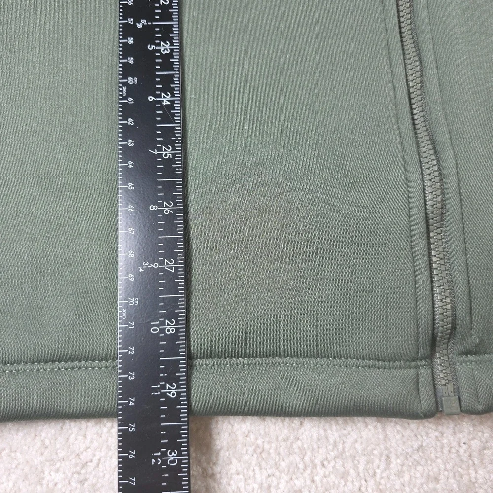 The North Face WindWall Jacket Mens XL Green Full Zip Fleece Lined Softshell